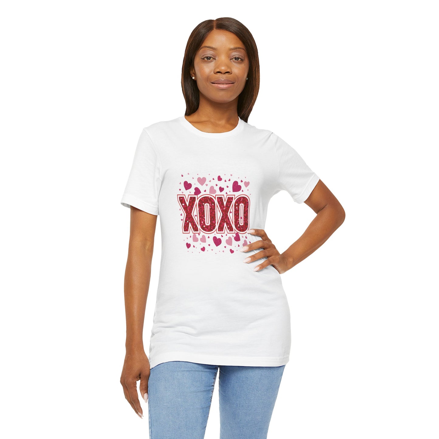 XOXO Love Hearts Unisex Short Sleeve Tee