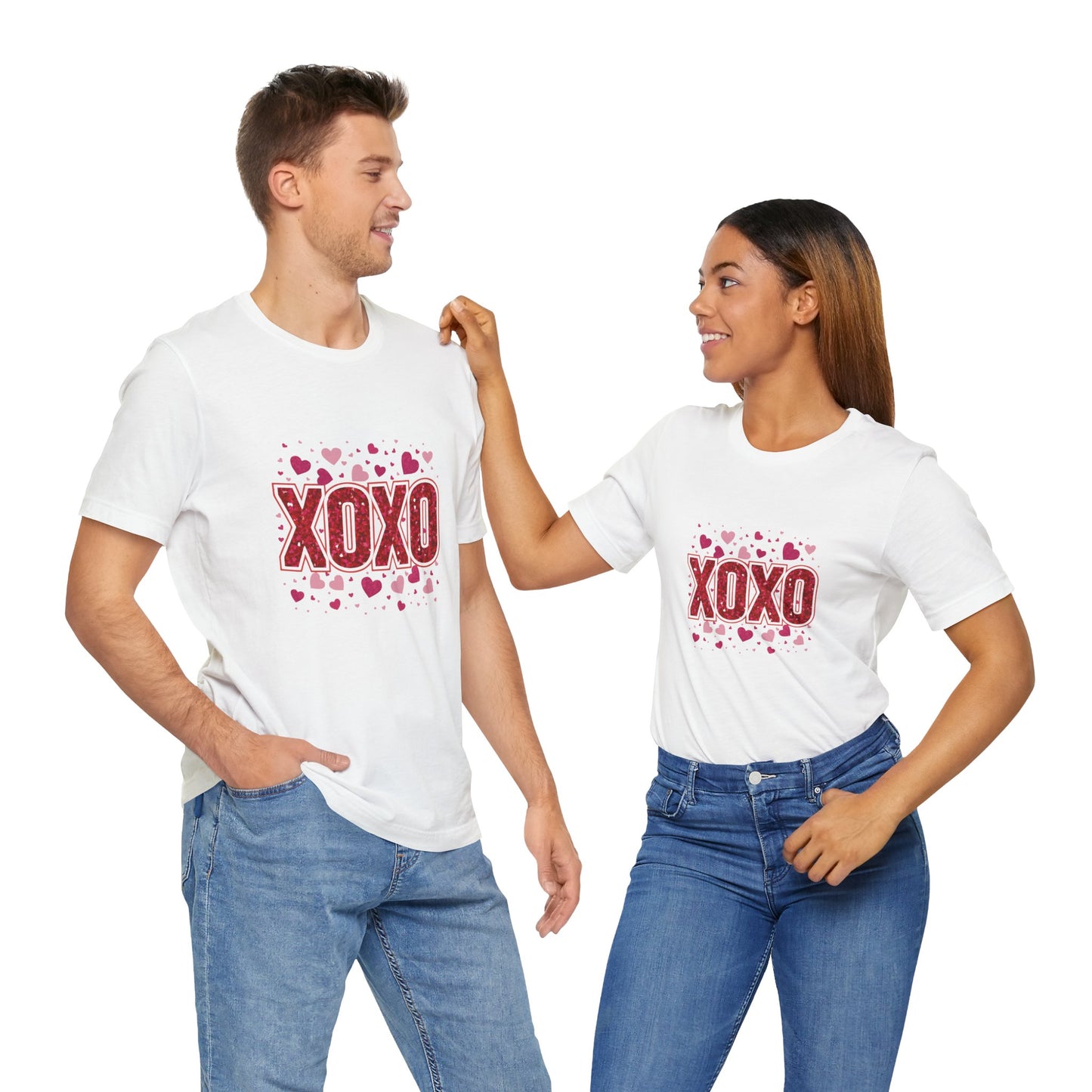 XOXO Love Hearts Unisex Short Sleeve Tee