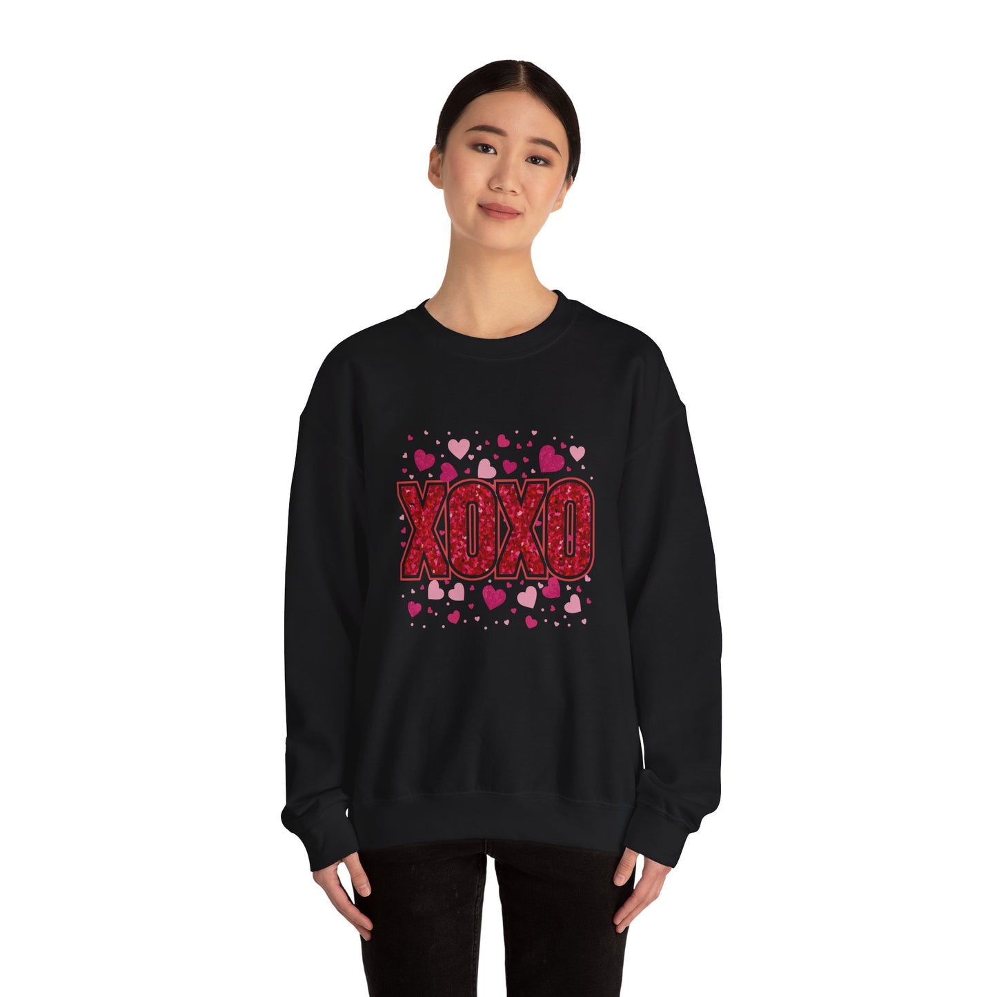 XOXO Love Crewneck Sweatshirt for Valentine's Day