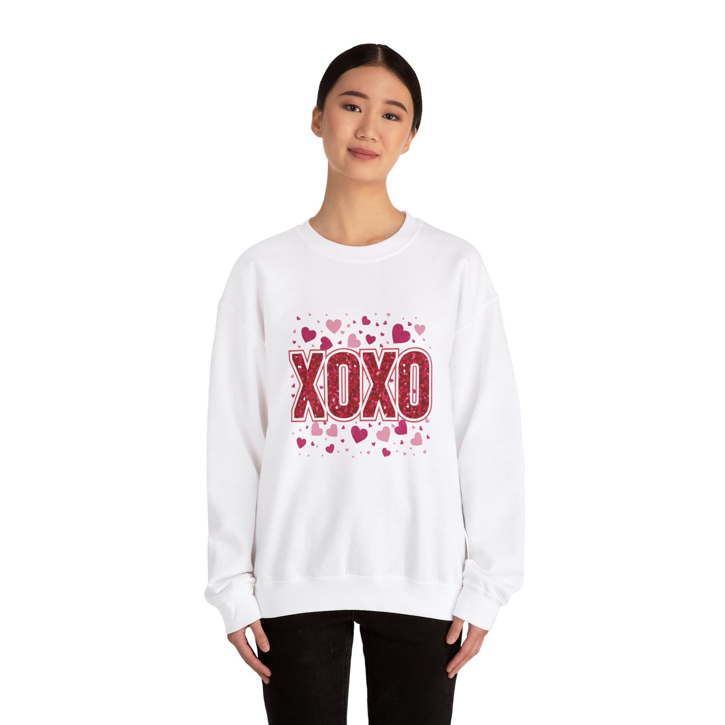 XOXO Love Crewneck Sweatshirt for Valentine's Day
