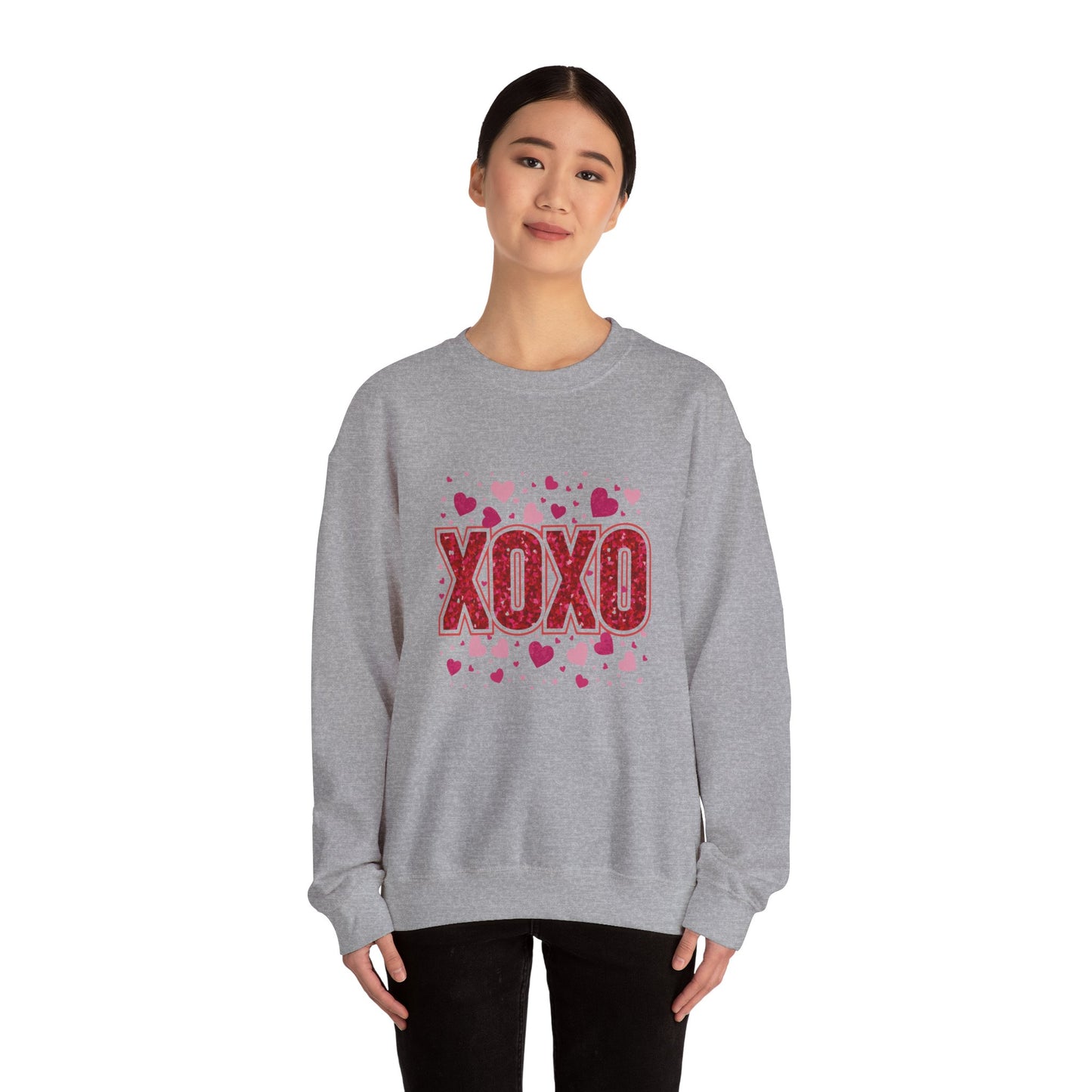 XOXO Love Crewneck Sweatshirt for Valentine's Day